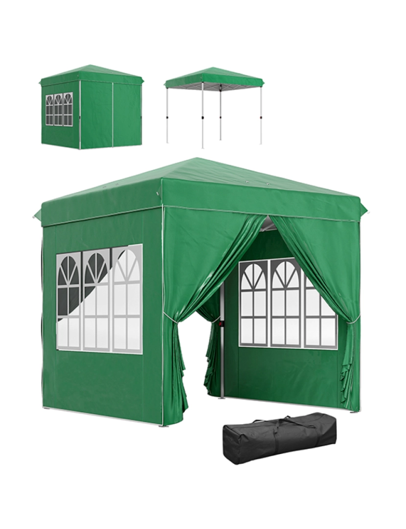 Outsunny - Tenda de Exterior Verde