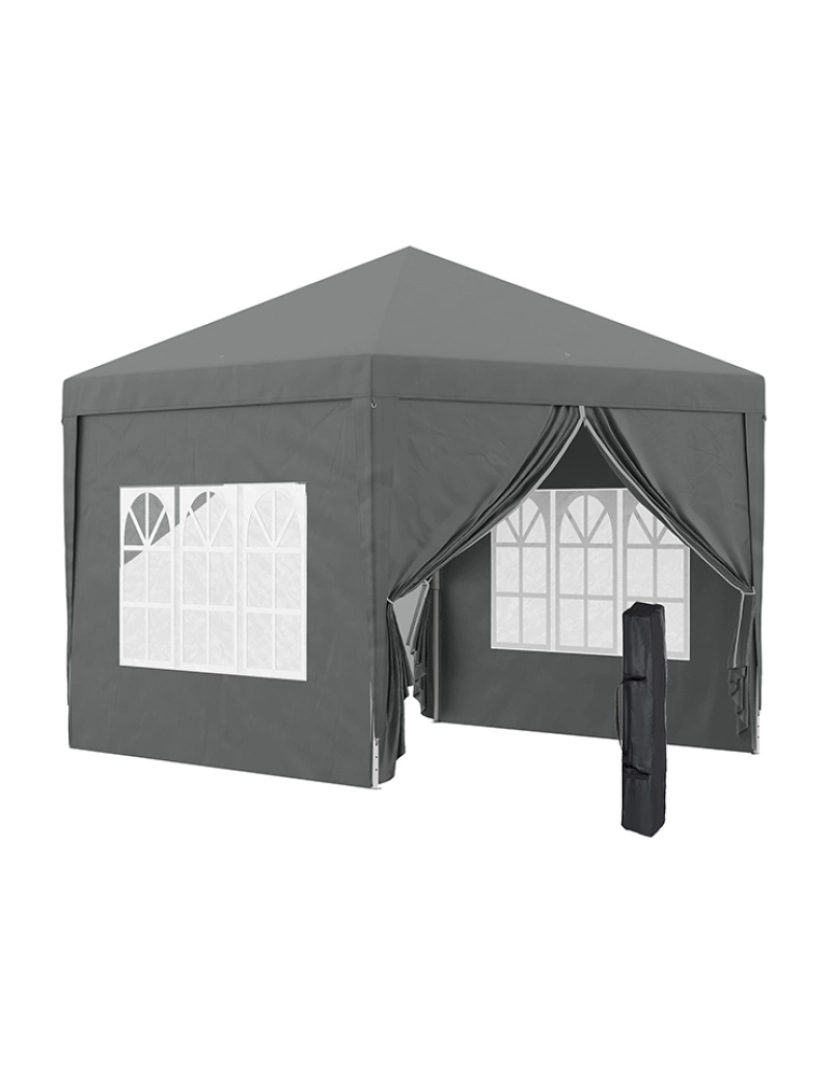 Outsunny - Tenda para Exterior Cinzento