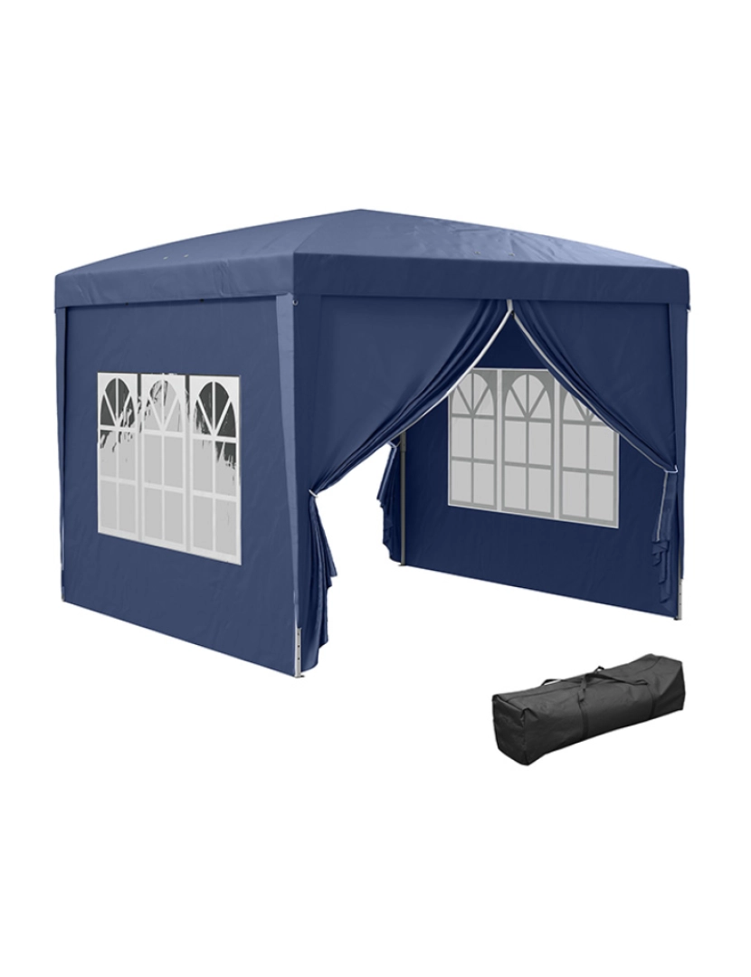 Outsunny - Tenda de Exterior Azul