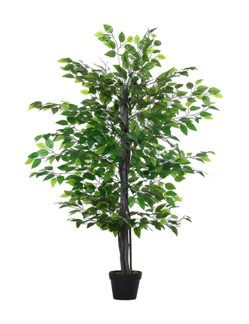 Outsunny - Árvore Artificial Ficus Verde