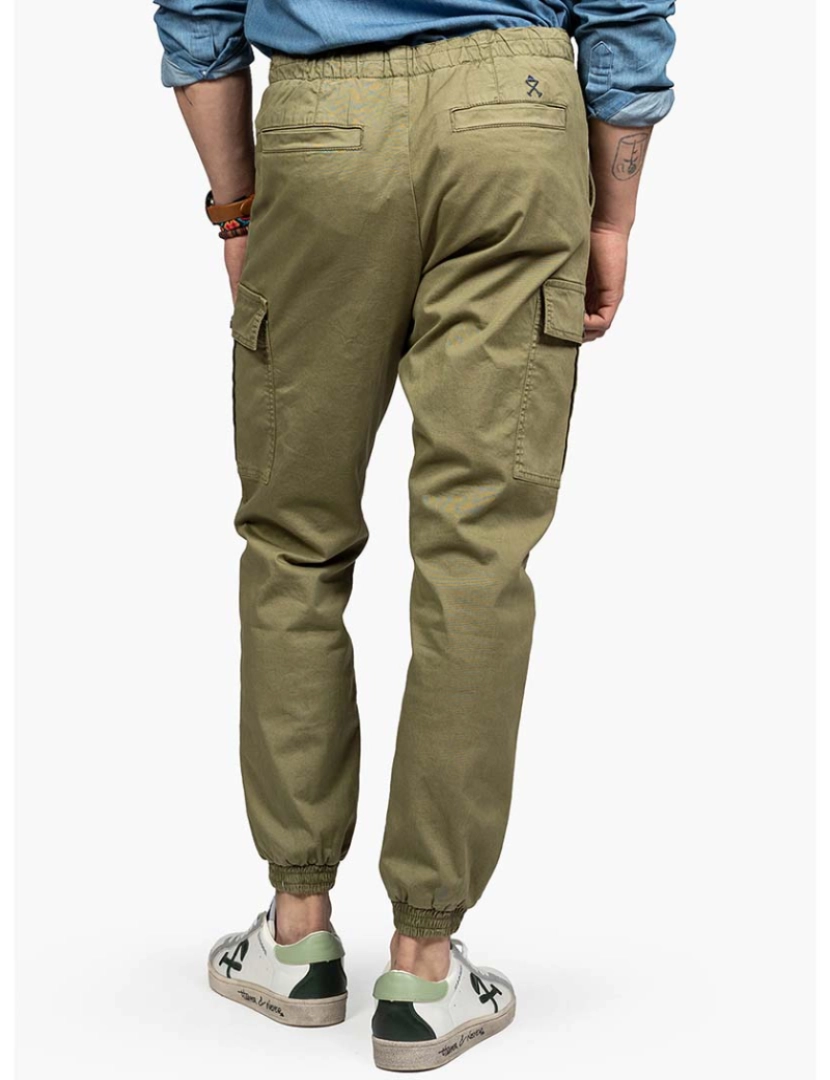 Harper&Neyer - Calças Cargo Jogger Homem Verde Militar