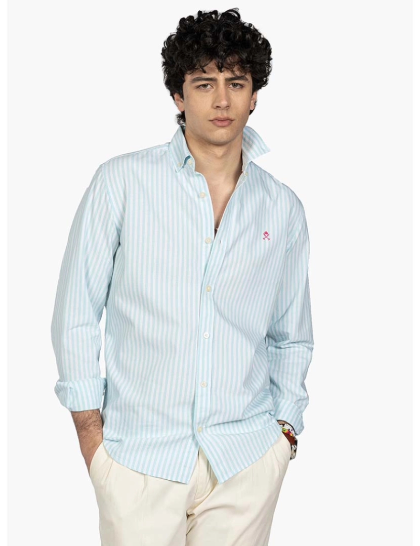 Harper&Neyer - Camisa Seul Homem Turquesa