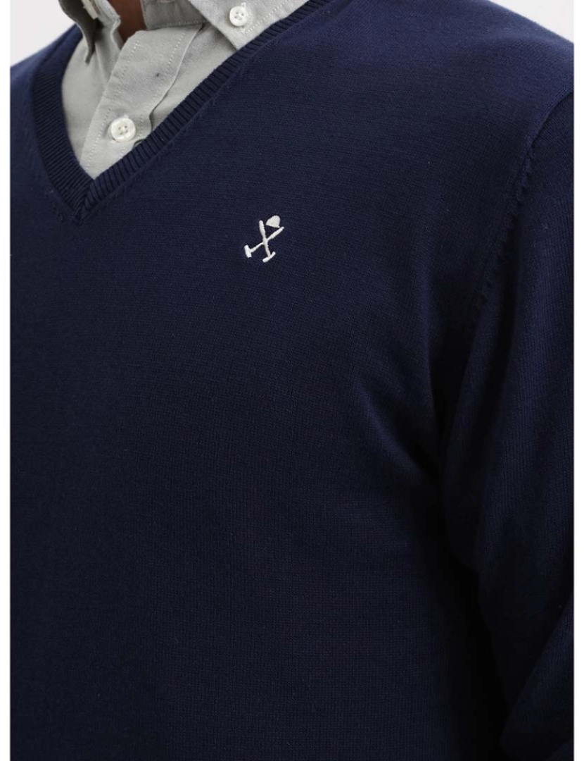 Harper&Neyer - Camisola Jersey Gola V Icon Homem Azul Navy