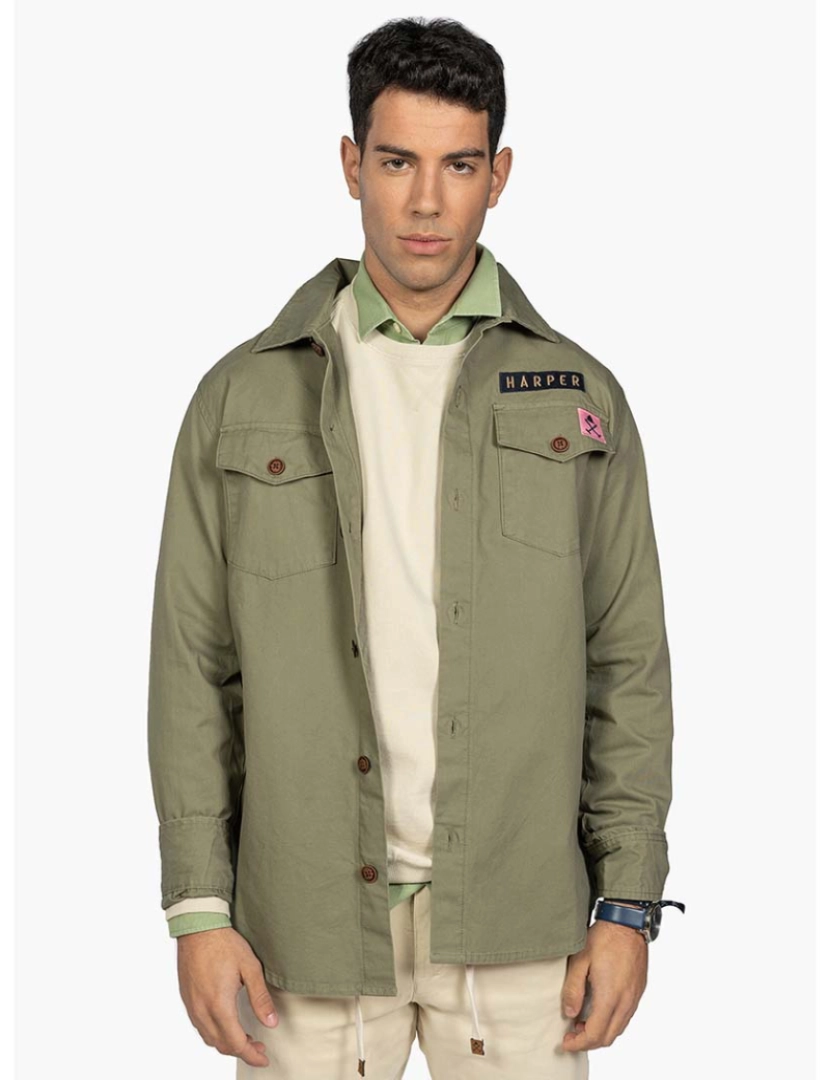 Harper&Neyer - Sobrecamisa Bolonia Homem Militar