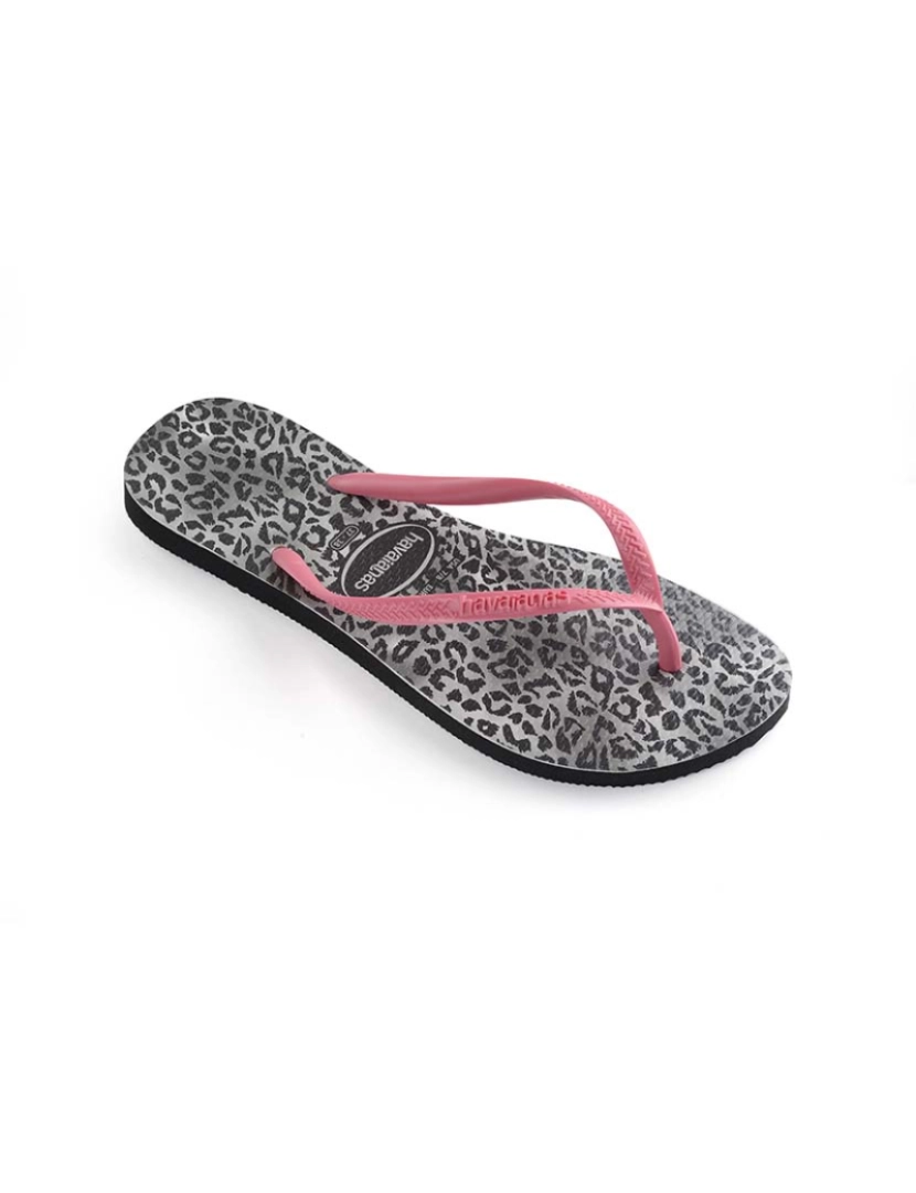 Havaianas - Havaianas Kids Slim Leopard Preto