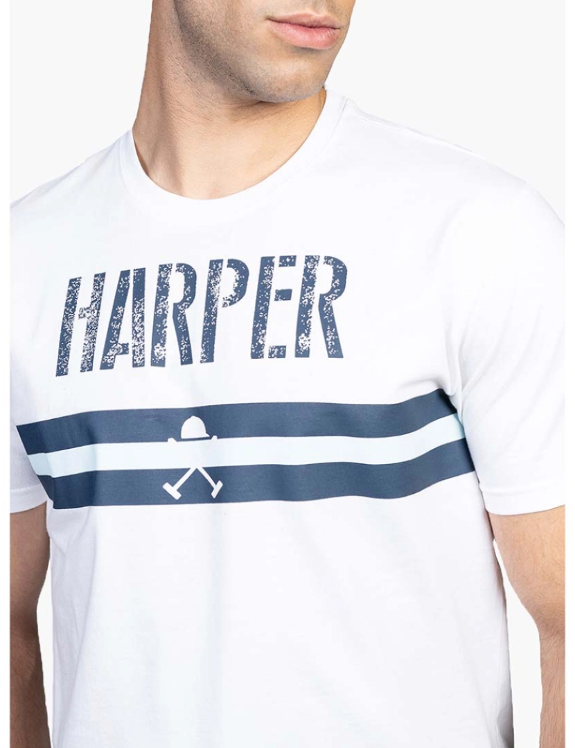 Harper&Neyer - T-Shirt Army Homem Azul Claro