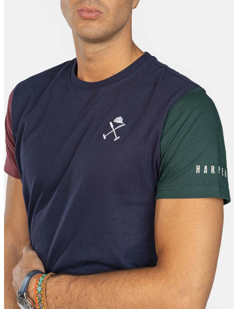 Harper&Neyer - T-Shirt Gateway Homem Azul Navy