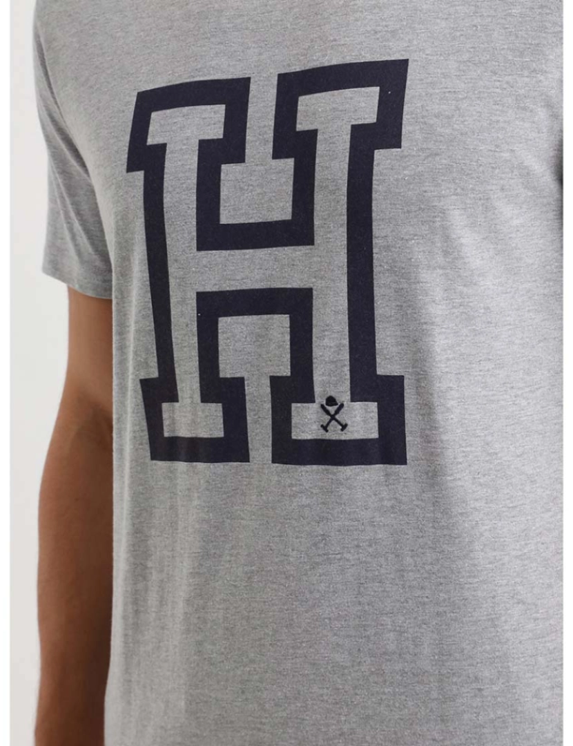 Harper&Neyer - T-Shirt Harvard Homem Cinza Claro