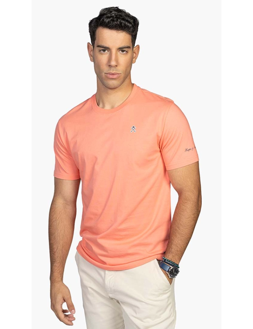 Harper&Neyer - T-Shirt Paradise Homem Coral