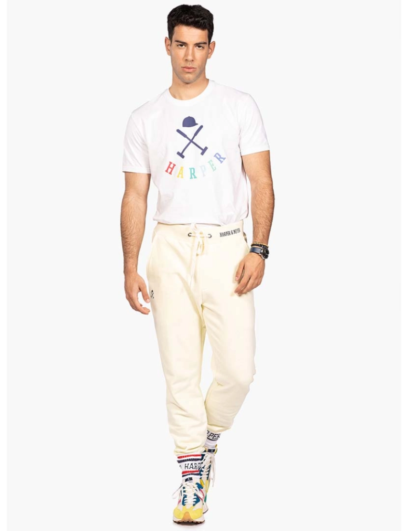 Harper&Neyer - T-Shirt Preppy Homem Branco