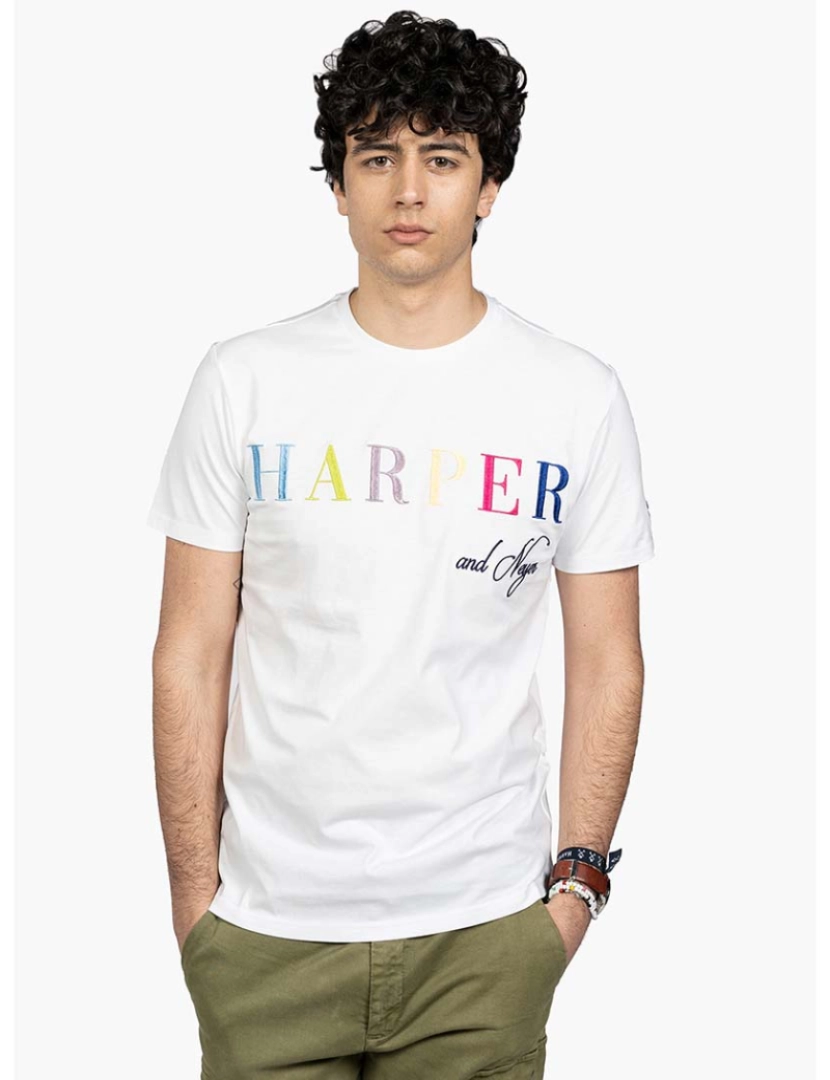 Harper&Neyer - T-Shirt Yatch Club Homem Branco