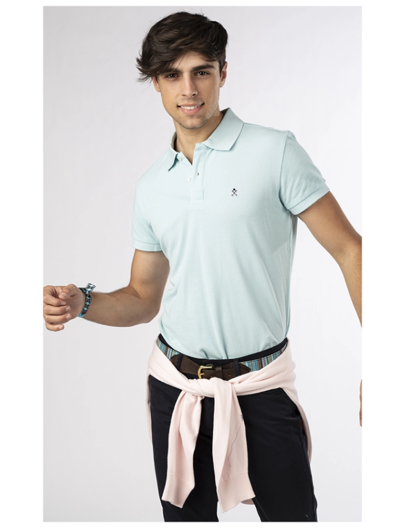 Harper&Neyer - Camisa Polo M/C Azul Claro