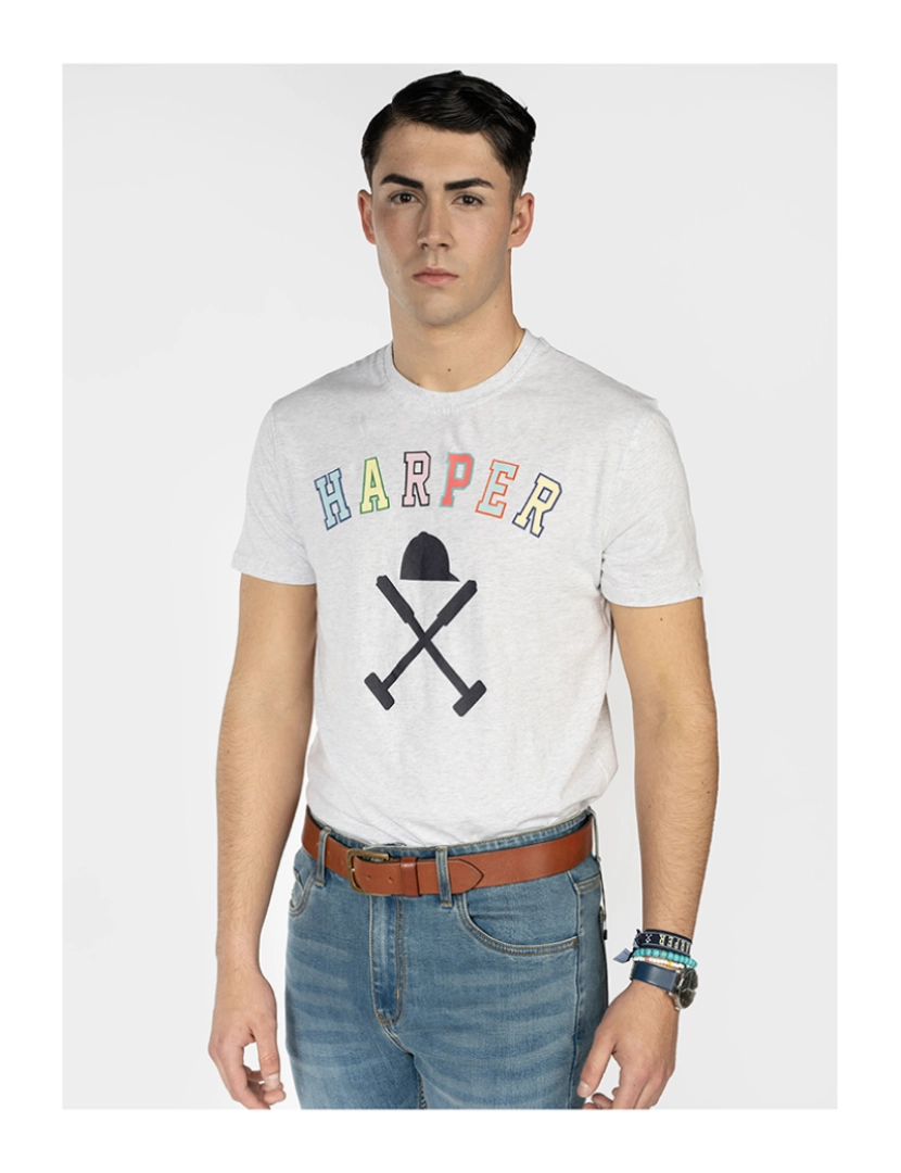 Harper&Neyer - T-Shirt M/C Cinzento Claro