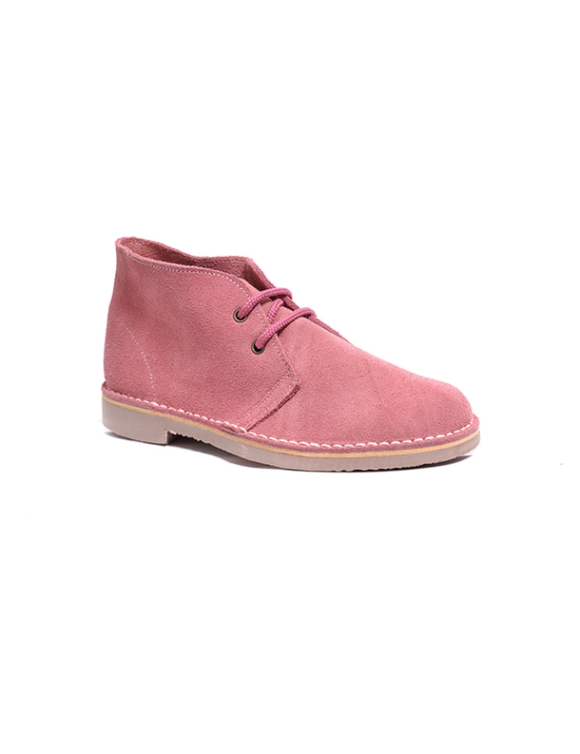 ShoeColours - Botas Safari Kids Atacadores Rosa