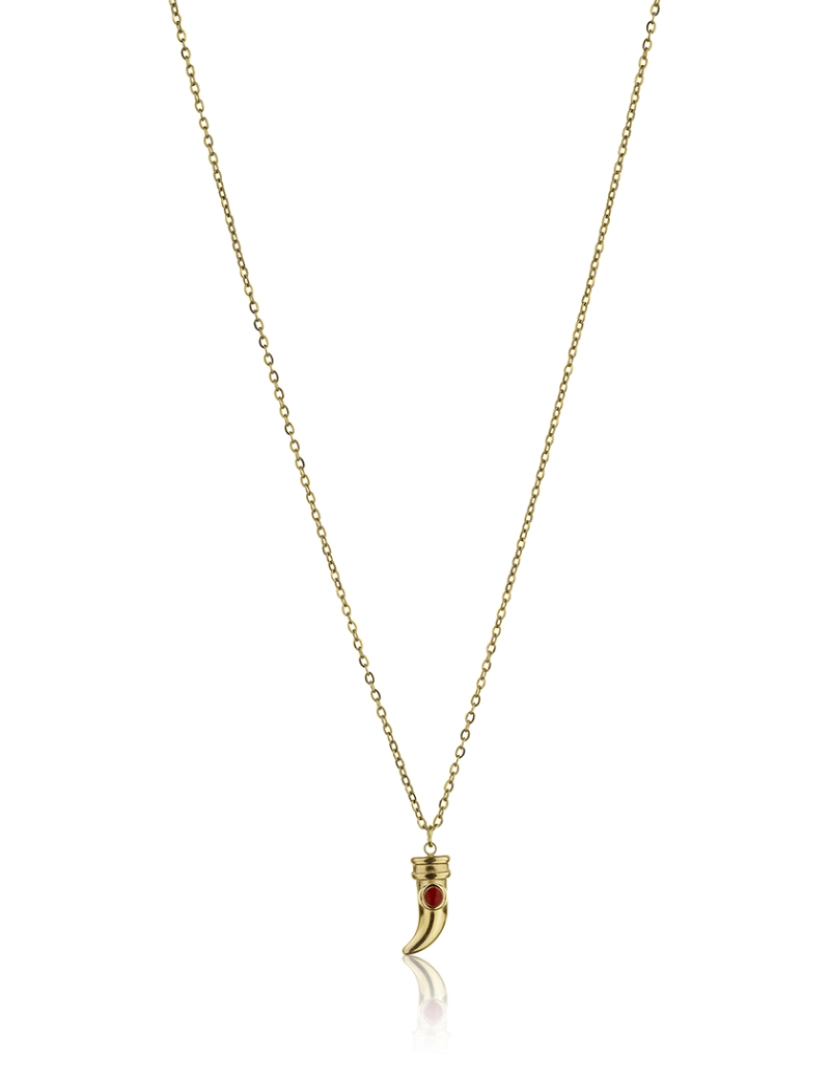 Marc Malone - Colar de Senhora Dourado, vermelho