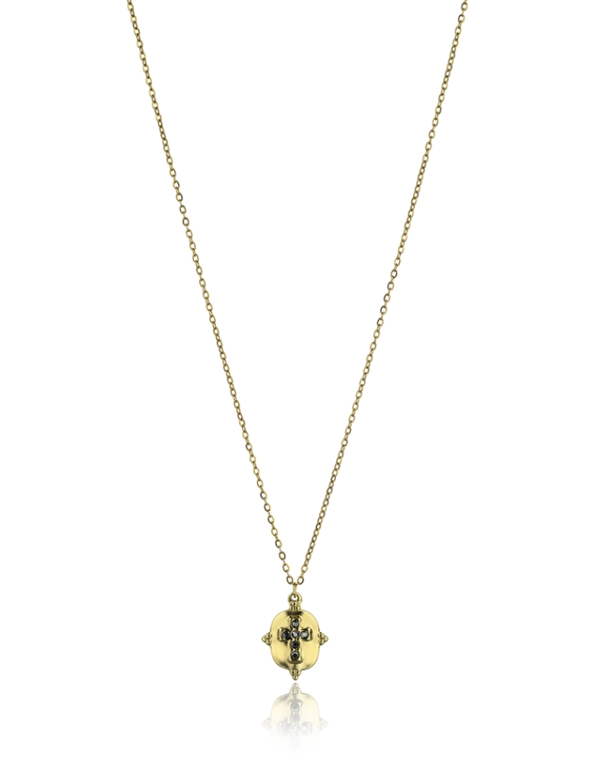Marc Malone - Colar de Senhora Dourado, cinza