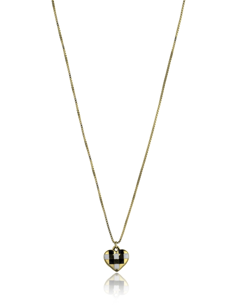 Marc Malone - Colar de Senhora Dourado, preto, branco