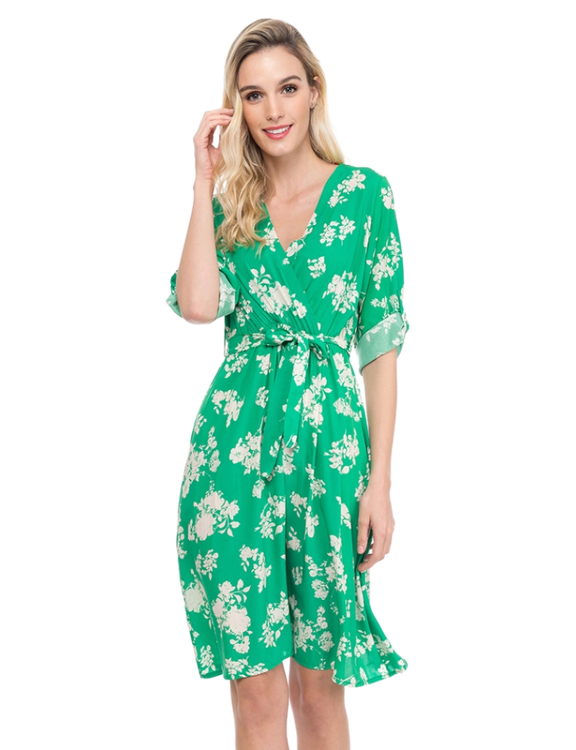 Tantra - Vestido midi estampado Verde