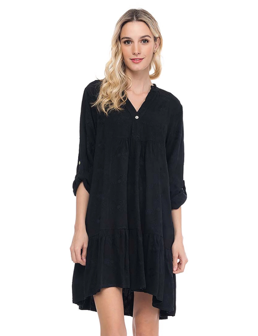 Tantra - Vestido Midi Senhora Preto