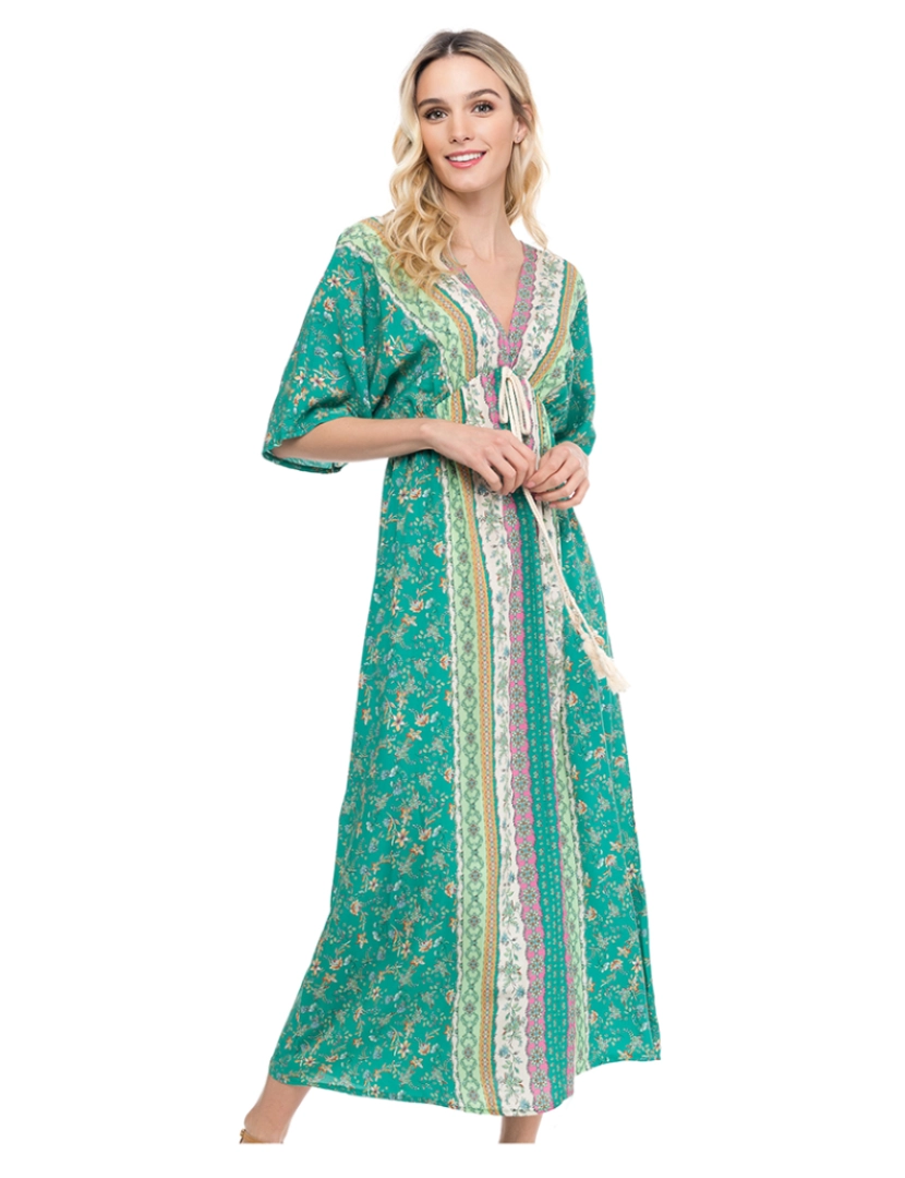 Tantra - Vestido Estampado Senhora Verde