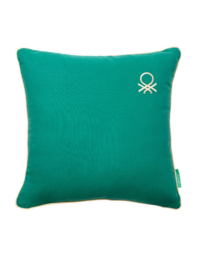 Benetton - Almofada 45x45cm 300gr 100% algodão azul arco-íris Benetton
