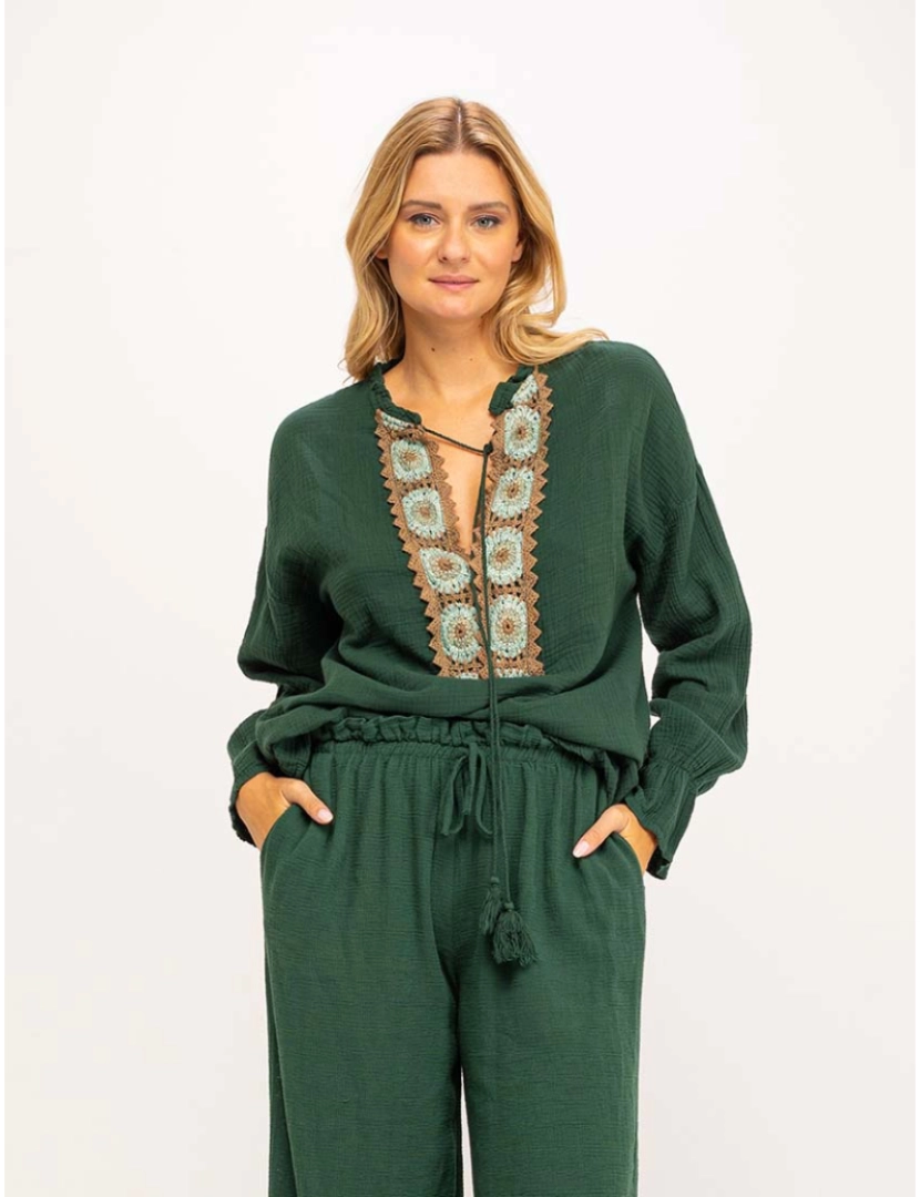 Tantra - Blusa oversize Verde