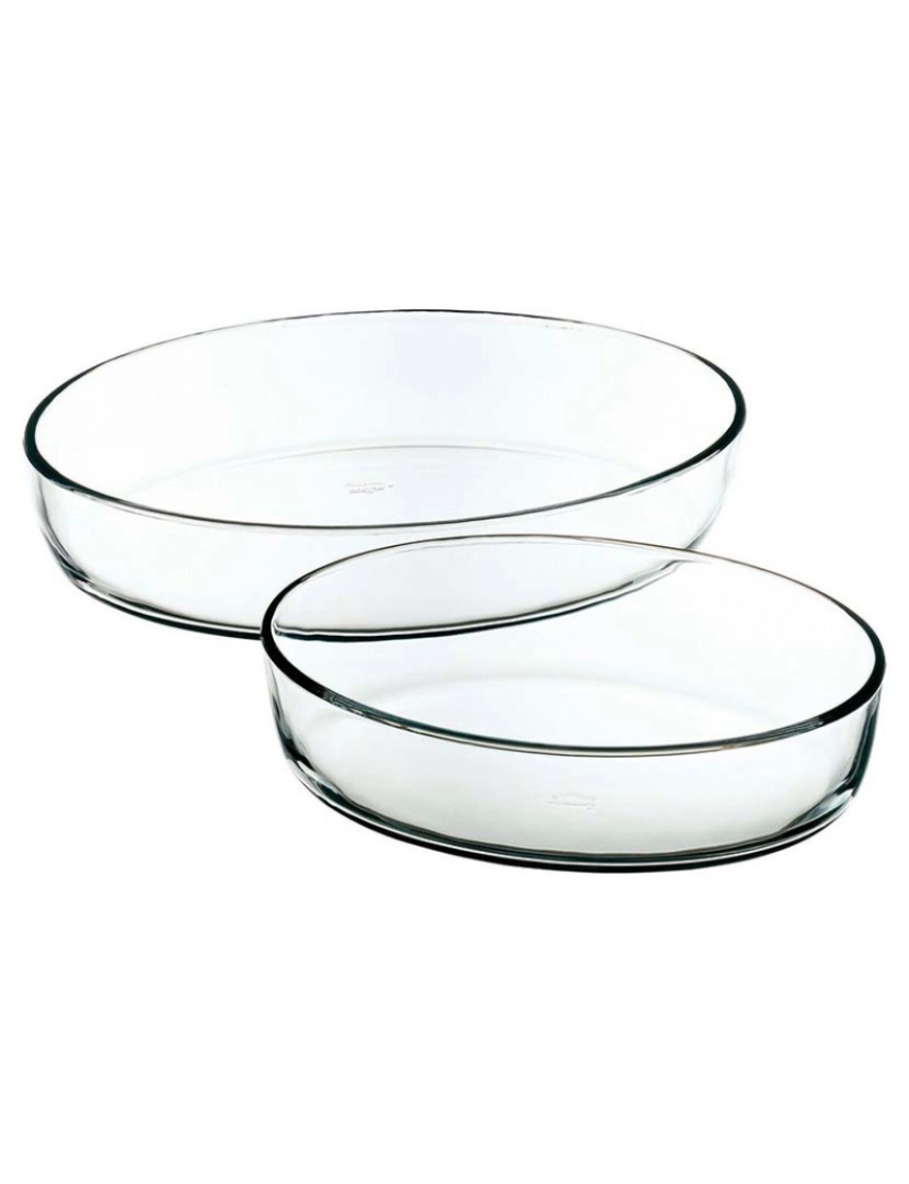 BB - Bandeja para Forno Cristal Transparente (2 Peças)