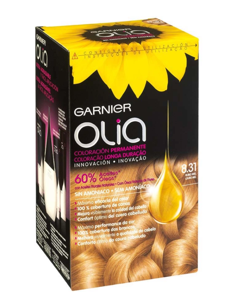 Garnier - Coloração Permanente Olia #8,31 rubio mel