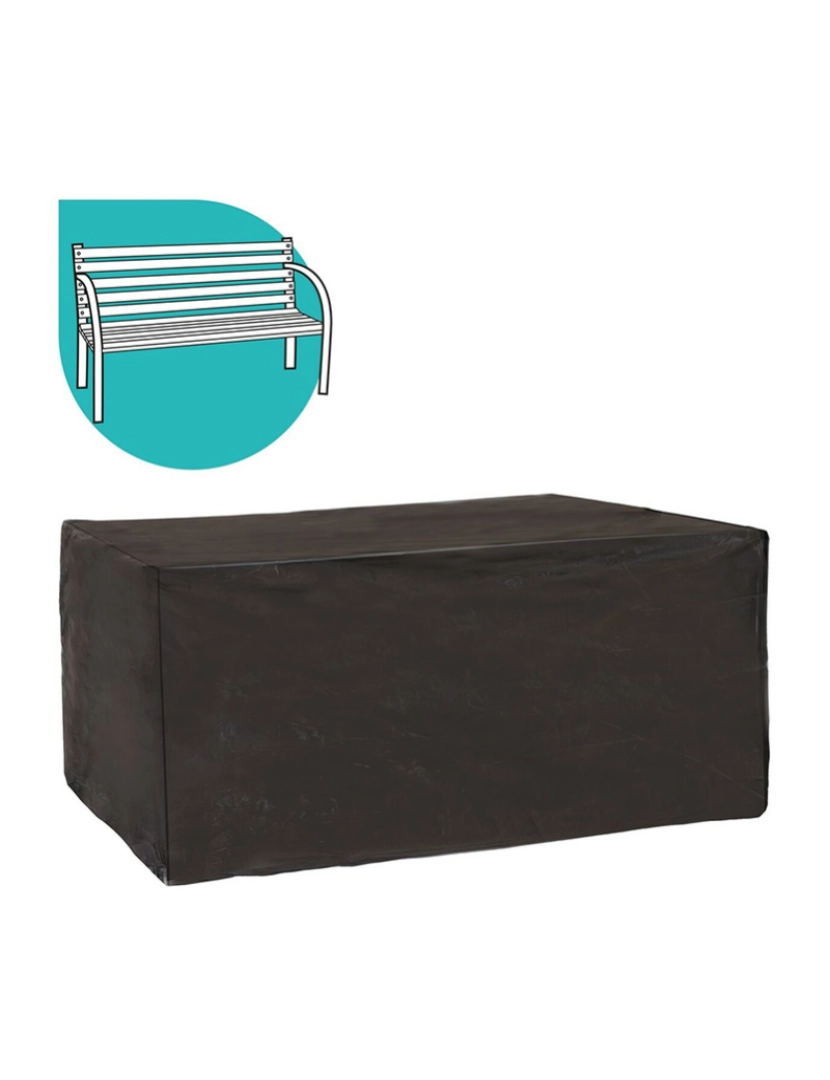 BB - Capa Protetora Banco Preto PVC 166 x 66 x 89 cm