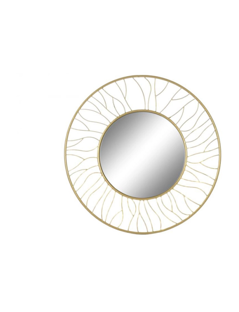 It - Espelho De Vidro De Ferro 70X2X70 Ouro