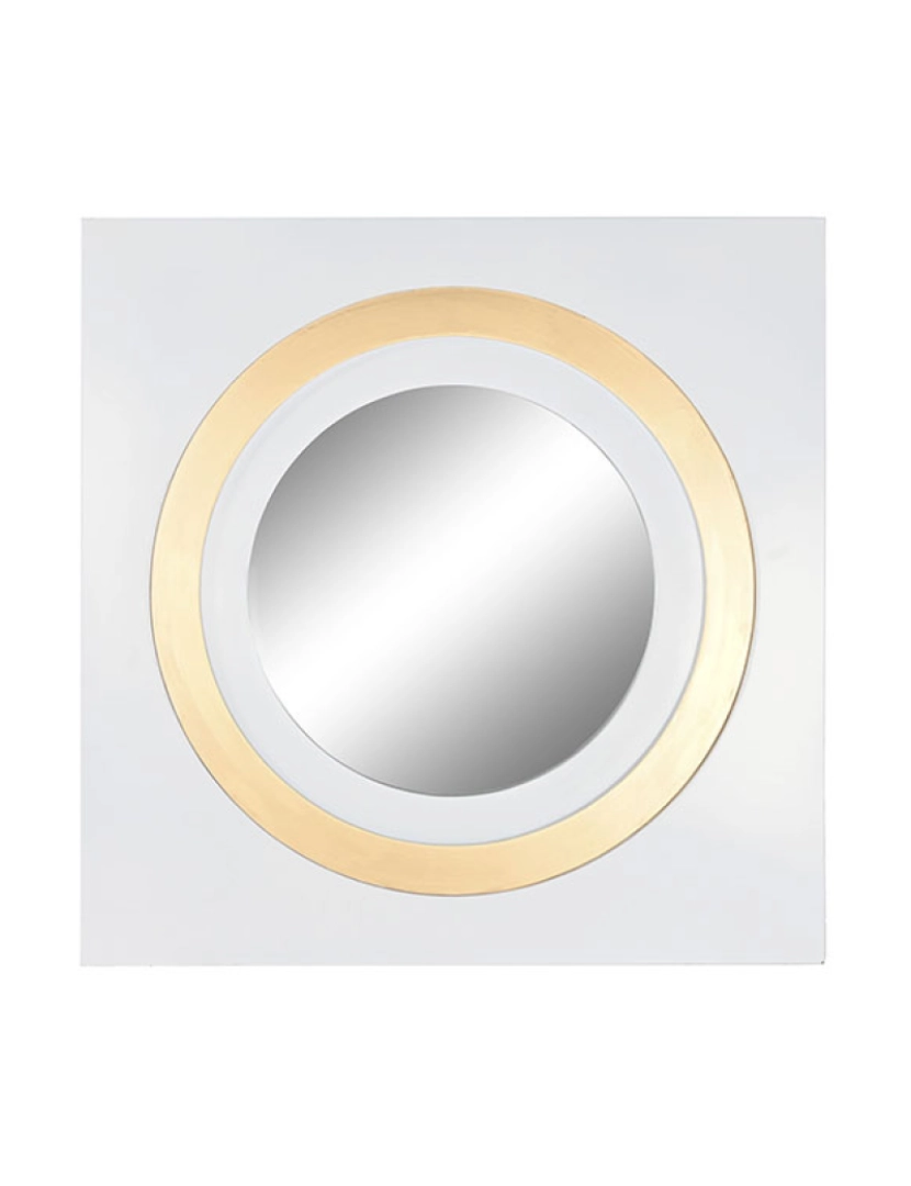 It - Espelho De Vidro De Ferro 90X4X90 Ouro