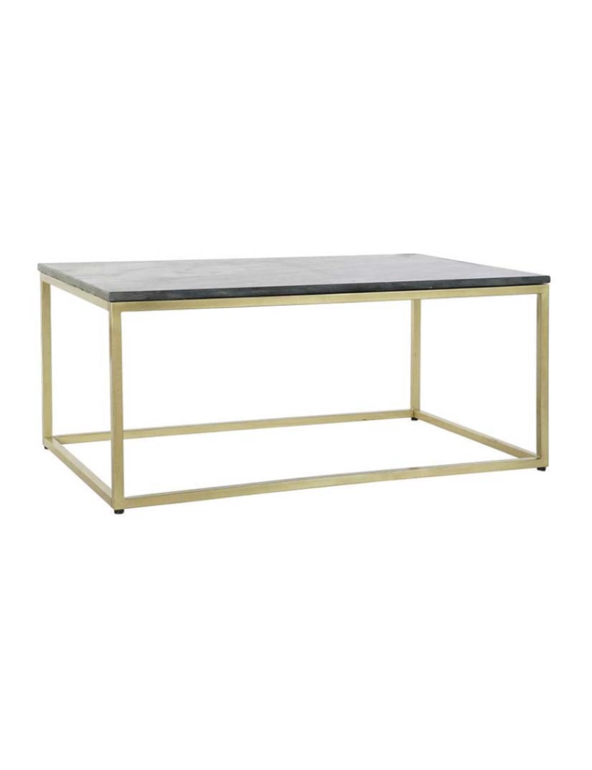 It - Mesa De Centro De Ferro Mármore 100X61X43 Preto