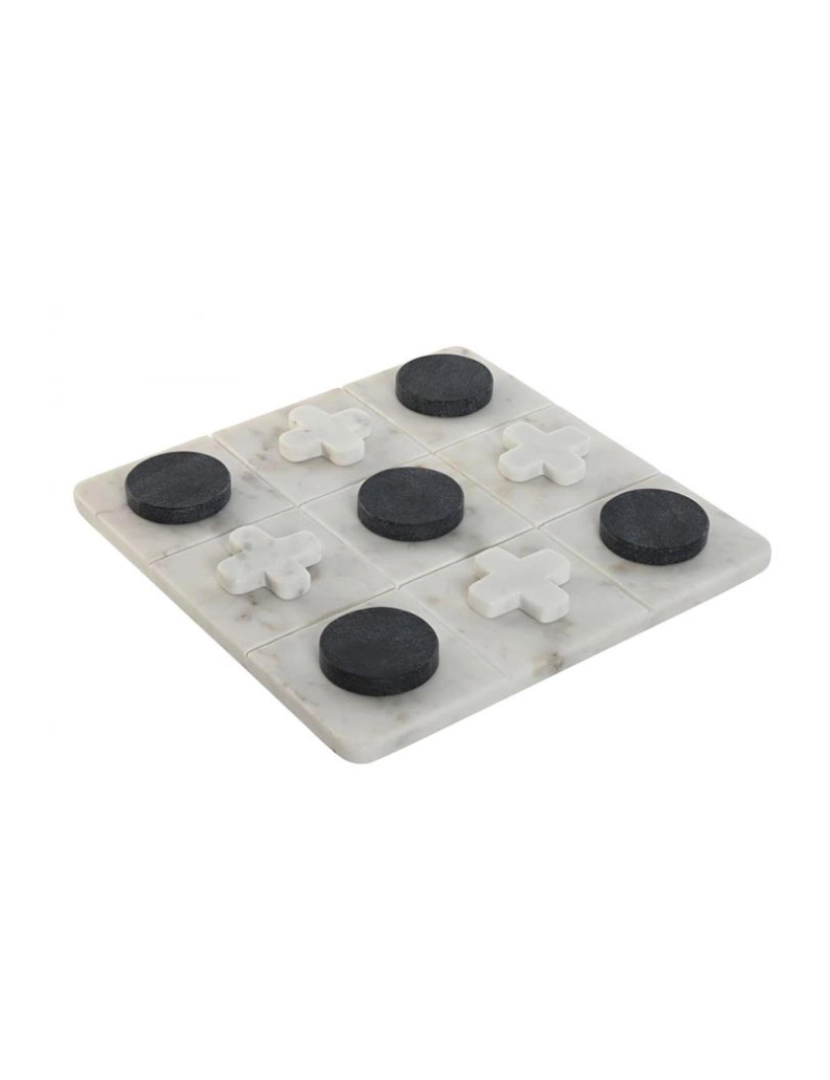 It - Jogo de Pedra 30X30X1.5 Tic Tac Toe Branco