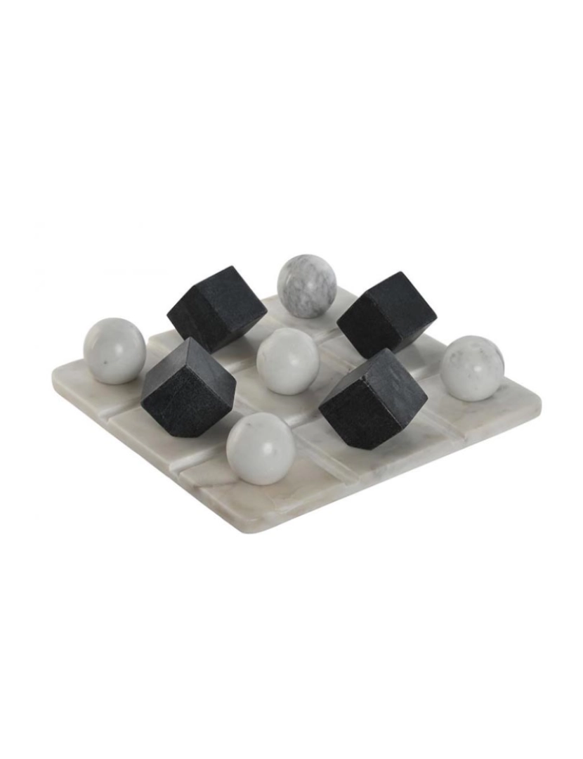 It - Jogo de Pedra 30X30X1.5 Tic Tac Toe Branco