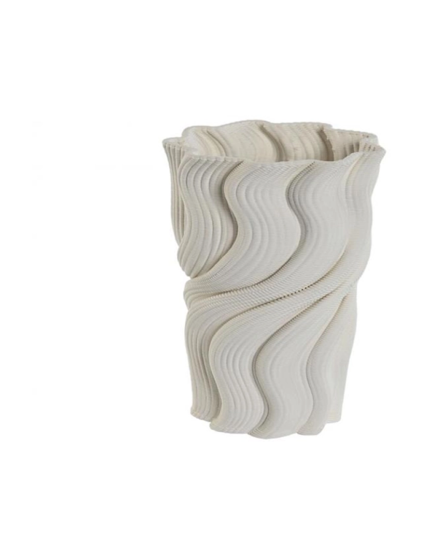 It - Vaso em Grés 14X14X19 3D Branco