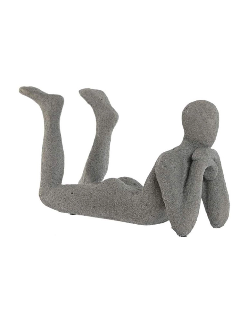 It - Figura de resina 39X13,5X20,8 Pessoa cinza