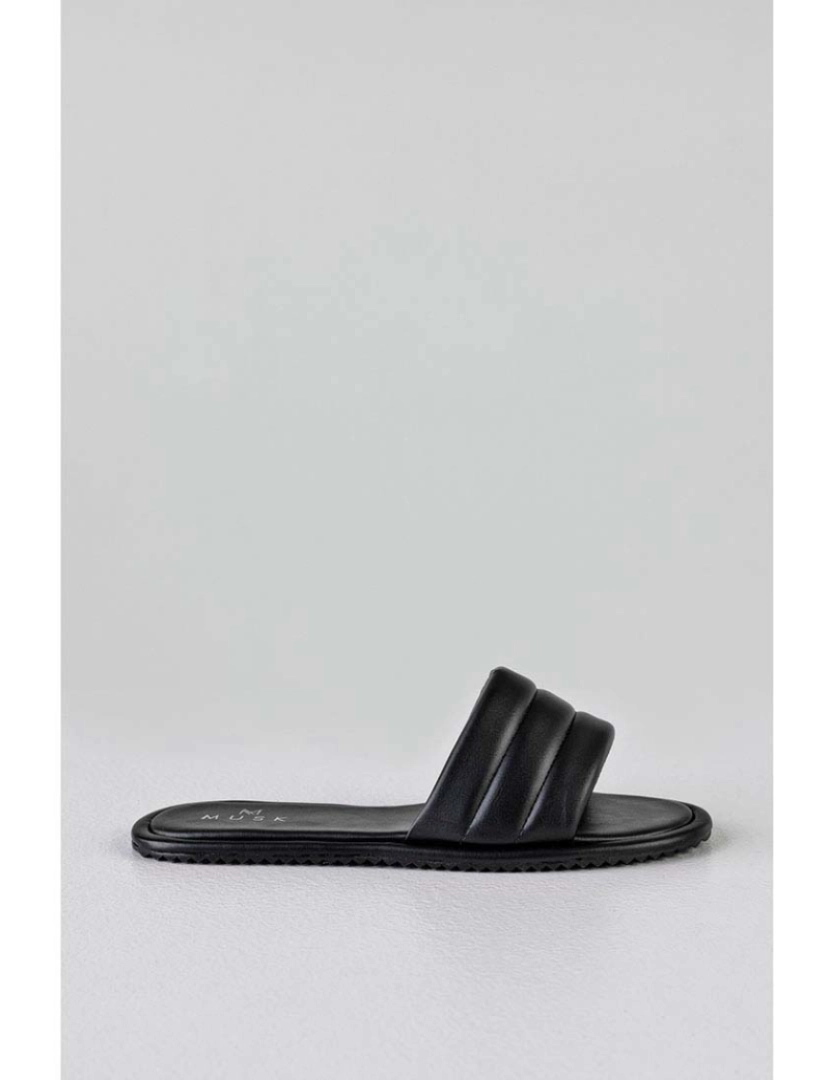 Musk - Sandálias acolchoadas Planas Senhora Preto