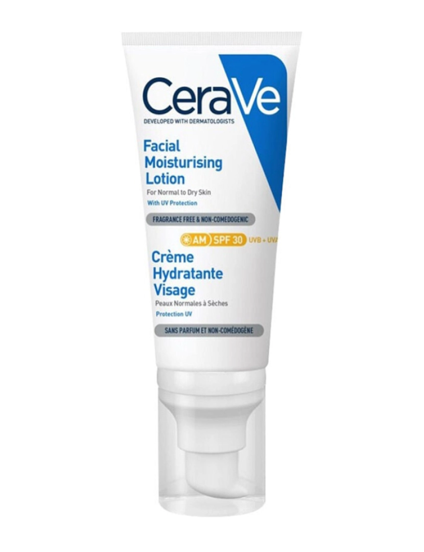 Cerave - Loção Hidratante Rosto SPF 30+ para Pele Normal a Seca 52 Ml