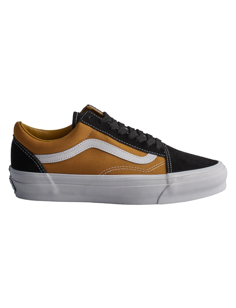 Vans - Ténis Old Skool 36 Lx Black Homem Preto-Mostarda