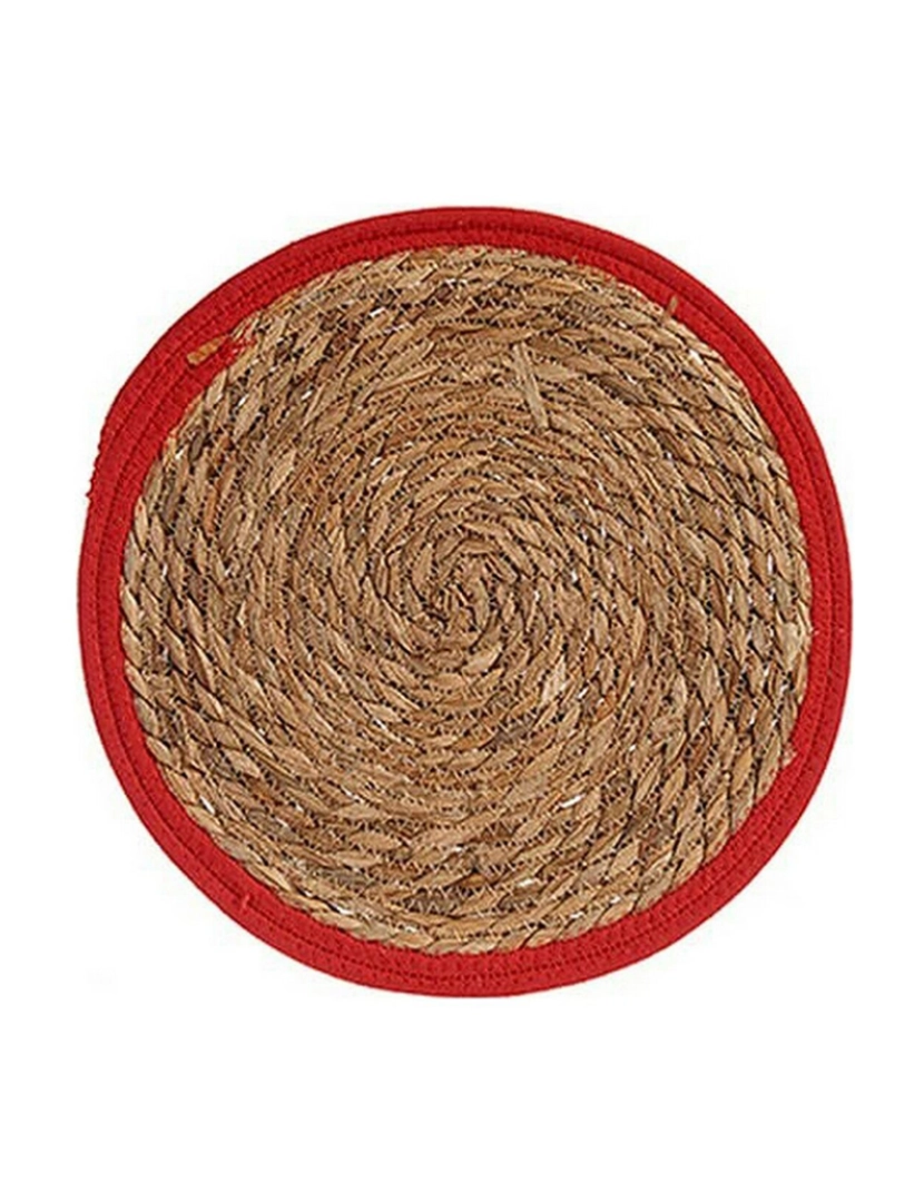BB - Individuais Vermelho Castanho 35 x 1 x 35 cm Natural (Ø 35 cm)