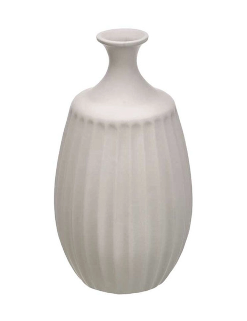 BB - Vaso Cinzento Cerâmica 27 x 48 x 27 cm