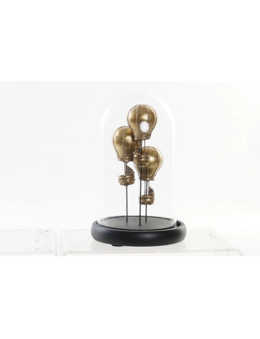 It - Figura Decorativa DKD Home Decor Preto Dourado 14 x 14 x 22 cm