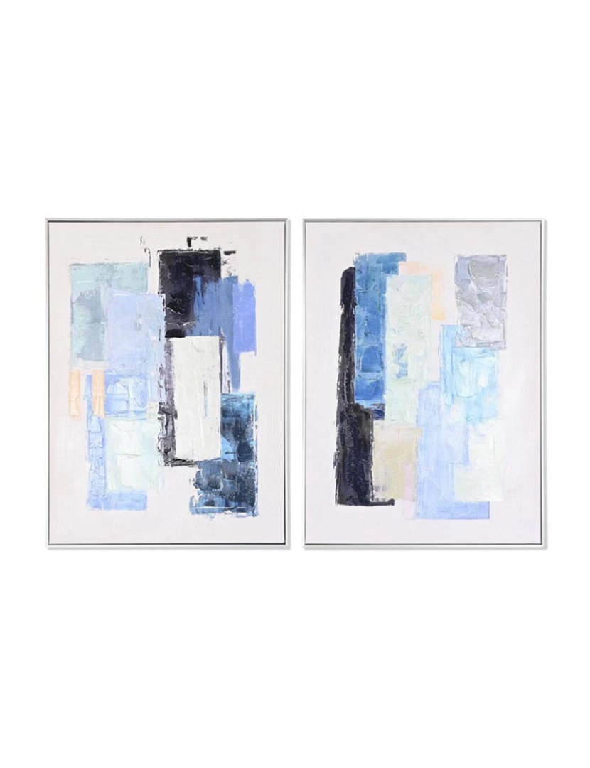 DKD Home - Pintura DKD Home Decor Abstrato Urbana 60 x 3 x 80 cm 60 x 3,5 x 80 cm (2 Unidades)
