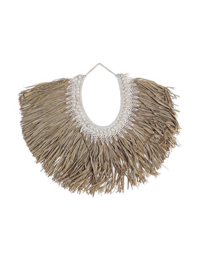 It - Decoração de Parede DKD Home Decor Bege Castanho Conchas Fibra (70 x 3 x 57 cm)