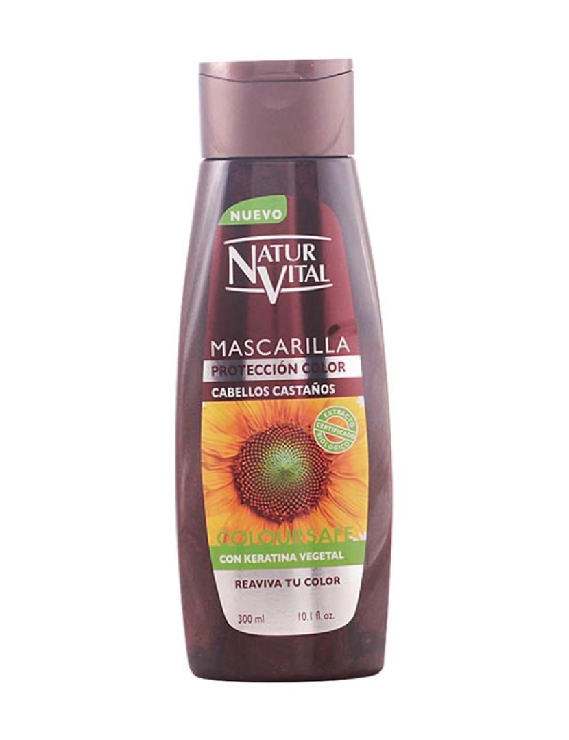 Natur Vital - Máscara Coloursafe Castanho 300Ml 