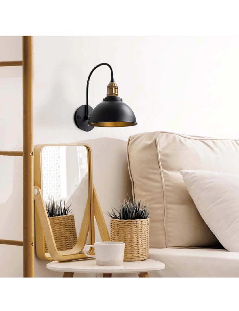 ASR - Candeeiro Parede Varzan-10840 Preto Antique