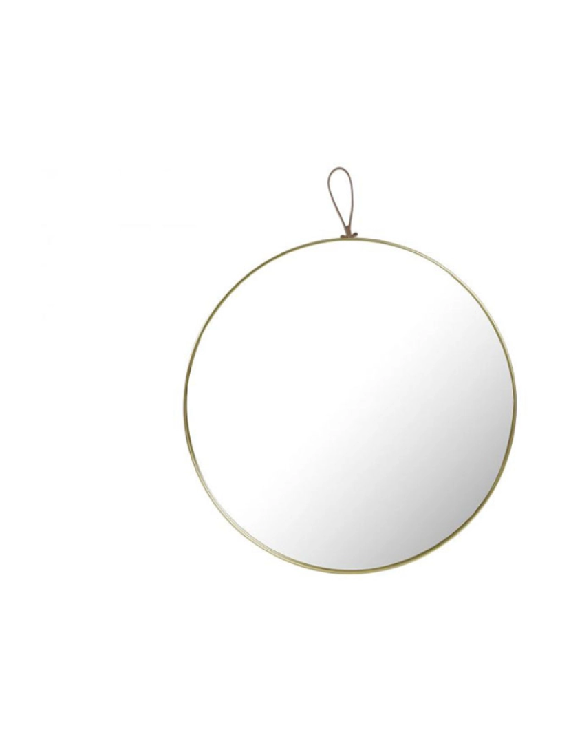 It - Espelho De Ferro Espelho 40X1,5X40 Parede Dourado
