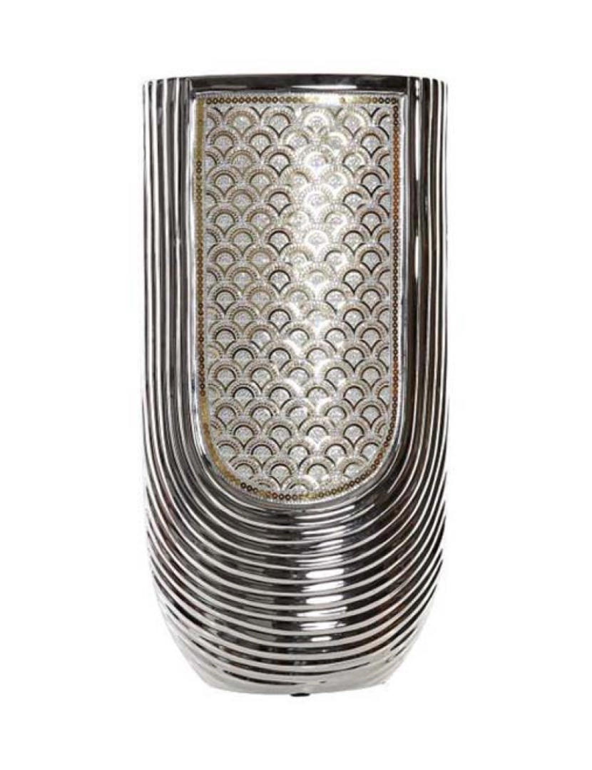 It - Vaso De Grés 24X13X47 Prata