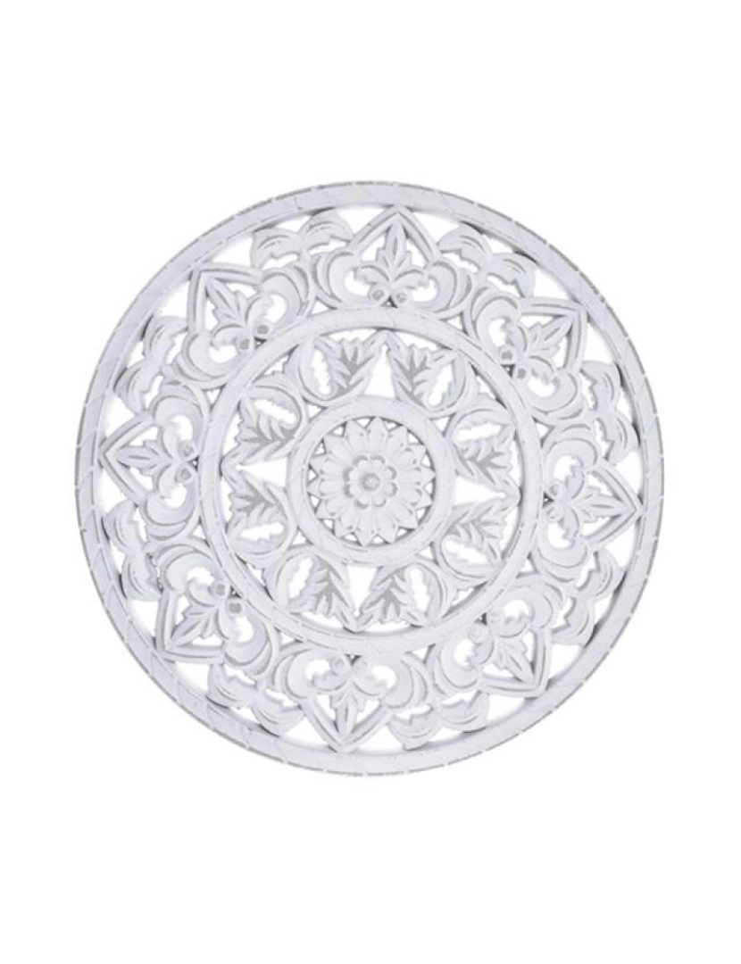 It - Decoração de Parede Mdf 30X2X30 Mandala Decape Branco