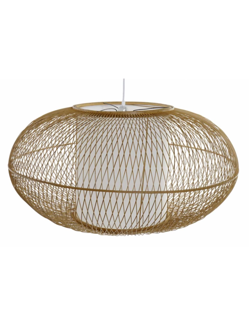 It - Luminária de Teto de Bambu 83X83X40 Natural